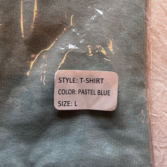 Two Rue Porter luxury blank tees. Size L. Never worn. - Picture 5 of 6